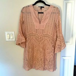 BCBG Woven cover up dress